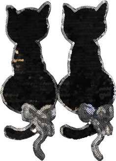 Animal Gato Gatito Lentejuelas parche bordado parche de encaje y apliques Motif Disfraz