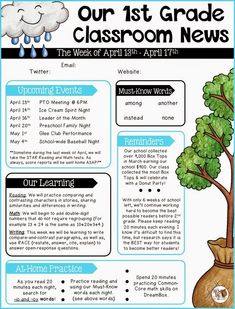 123 best newsletter samples images on pinterest pta school school