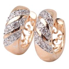 Par solitario creolen 15,6mm aretes blanca circonita 925 Sterling plata señora