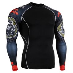 emFraa Homme Femme Sport Compression Base layer Shirt Short sleeve S~2XL