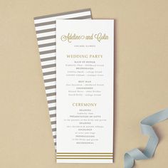 17 unique and free printable wedding programs leigh and peter