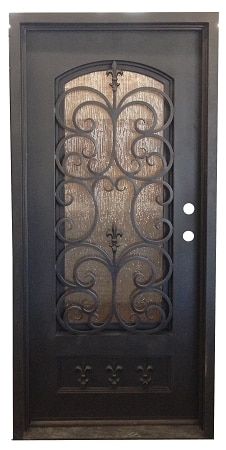 3 0 X6 8 Fleur De Lis Wrought Iron Door Doors Fleur De Lis Wrought Iron Door