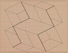 Joseph Albers lithograph /"Constellation/" on graph paper grid