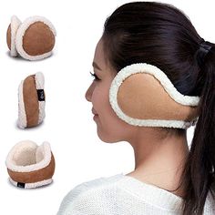 Happy Day Crossing Arrows Heart Winter Earmuffs Ear Warmers Faux Fur Foldable Plush Outdoor Unisex Gift