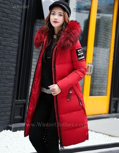 Meihet Men Down Jacket Winter Warm Coat Zipper Long Sleeve Stand Collar Outwear