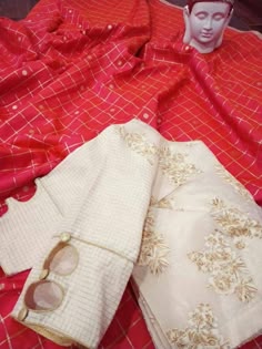 Designer Cotton Silk Free Size Round Neck Zari Work Padded Women\u2019s Saree Blouse