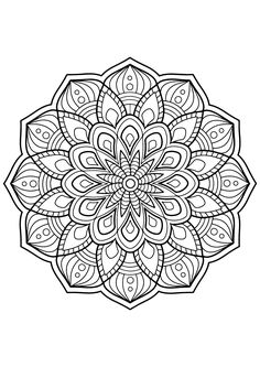 Mandala From Free Coloring Book For Adults The Gallery Mandalas