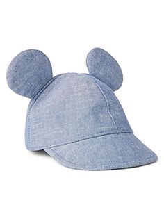 GAP Disney Mickey Mouse Hat Cap Denim Baby Infant Toddler Gift Present Accessory