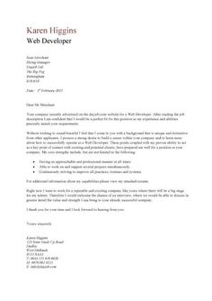 cover letters for job