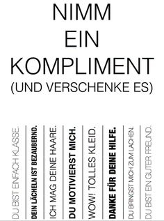 Kompliment Mit A Kompliment Mit A