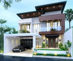 Jasa Arsitek Desain Rumah Ibu Anisa Floor Design, Patio Design, Landscaping Design, Garden Landscaping, Garden Design, Contemporary House