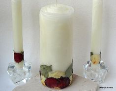 Rose Wedding Unity Candle Set By Forestcandlestudio Elegant Unity Candle Set Wedding Gift Decor Unique Candles Beeswax Rose By Marcie Forest