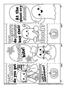 a cute coloring activity for students halloween joke bookmarks this set contains four designs featuring original artwork - Halloween Book Marks a cute coloring activity for students halloween joke bookmarks this set contains four designs featuring original artwork - Halloween Book Marks