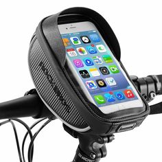 L/ímite-MX Bike Bicycle Front Top Tube Frame Bag Waterproof Handlebar Cycling Touch Screen Sun Visor Large Capacity for Below 6 Inches Cell Phones