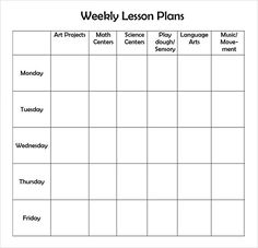 7 best preschool lesson plan template images learning preschool templates for lesson plans