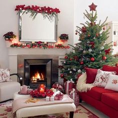 Cozy Christmas Living Room Tour Pinterest Rooms Christmas Decor Charming Rustic Tablescape Black White Gold Silver Tree I Wanted To Do This