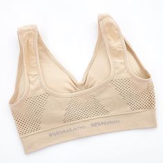 Dastrues Women Sports Bra Back Phone Pocket Racerback Wireless Shockproof Yoga Gym Bra
