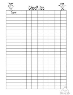 blank class list template