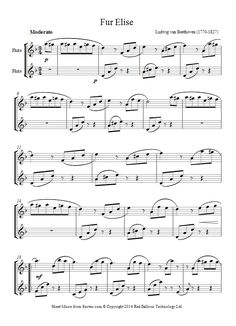 Fur Elise Piano Sheet For Beginners With Letters With Images