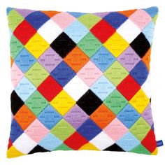 Vervaco Long Stitch Cushion Kit PN-0147911 Triangles