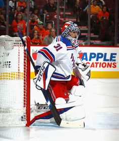 philadelphia pa september 26 ondrej pavelec 31 of the new york flyers rangers preseason