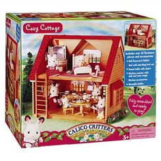 Sylvanian Families FOREST MERRY CHRISTMAS IVORY DOG 1993 Vintage Calico Critters