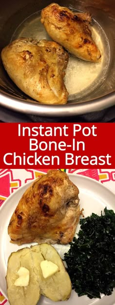 This Instant Pot bone-in chicken breast is amazing! So tender and juicy, it never dries out! Instant Pot is my favorite way of cooking chicken breast! It works with fresh or frozen chicken breast! Fresh, Chicken Breasts, Freeze, Chicken Breast Instant Pot Recipes, Chicken Breast Recipes, Split Chicken Breast, Split Breast Chicken Recipes