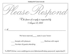 how to make rsvp cards for wedding