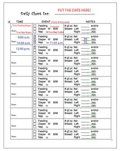 feeding schedule