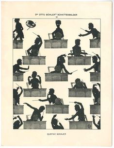 Mozart /& Composers Otto Bohler Silhouette Vintage Classical Music Poster Brahms