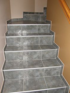 Tile On Stairs Can Be A Beautiful Durable Alternative However Tiling Staircases Nice Edging On Tile Stairs