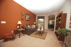 7 Best Orange Accent Walls Images Bedrooms Bedroom Decor Burnt Orange Accent Wall Perfectly Pairs With The Neutral Furnishings And Flooring Highland Homes