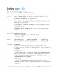 best layout for resumes