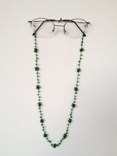 LE Beaded Reading Eyeglass Glasses Neck Strap Holder Chain Necklace 26/"