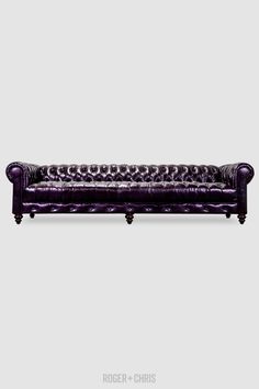 vintage blue leather chesterfield sofa jean marc fray antiques