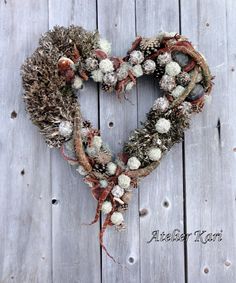 DEL pre lit rotin Berry Handmade Noël cœur porte couronne