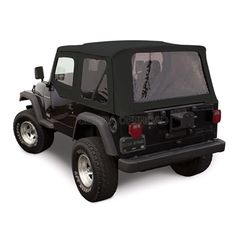 Black Twill Vinyl Sierra Offroad Jeep 2010-2018 Soft Top