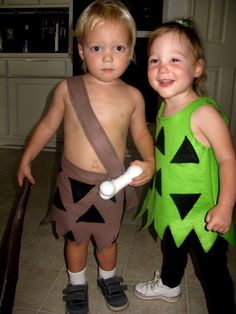 little bam bam and pebbles so cute bam bamkids costumesbaby