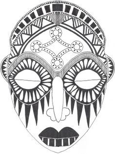 african mask drawings this free clip art is designed to help you