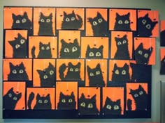 halloween cats in halloween colours halloween cat craftshalloween art