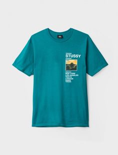 STUSSY LOGO GRAPHICS STREETWEAR BLACK LONG SLEEVES TIE DYE BLOCK TEE S M L XL