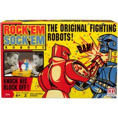 Mattel-Rock /'em Sock/' em Robots-Red Rocker et bleu Bomber MAT-CCX97