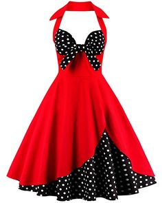 NEW Housewife Vintage Retro Style 50s Swing Floral Party Pinup ... ZAFUL Robe Vintage années 1950 's Style Audrey Hepburn Rockabilly Swing Sans manches Robe Rétro