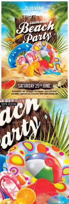 Beach Party Flyer Template - wwwffflyer/beach-party