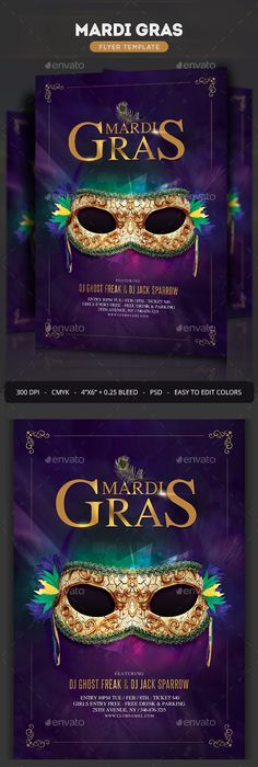 masquerade flyer template