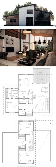 Garage in musikzimmer und büro teilen ok Pinterest Modern - plan d une belle maison Garage in musikzimmer und büro teilen ok Pinterest Modern - plan d une belle maison