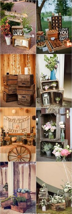 60 Rustic Country Wooden Crates Wedding Ideas 60 Rustic Country Wooden Crates Wedding Ideas