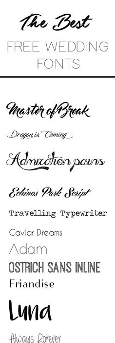 My Top 7 Fonts for Weddings Fonts, Wedding and Weddings - best of wedding invitation design software free download My Top 7 Fonts for Weddings Fonts, Wedding and Weddings - best of wedding invitation design software free download
