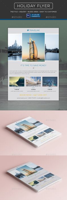 Travel - Vacation Flyer Template Flyer template, Fonts and Template - vacation brochure template Travel - Vacation Flyer Template Flyer template, Fonts and Template - vacation brochure template