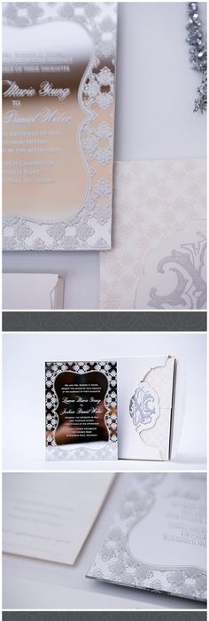Reverence Collection Wedding Invitation Silver Foil Acrylic - wedding invitation design surabaya Reverence Collection Wedding Invitation Silver Foil Acrylic - wedding invitation design surabaya